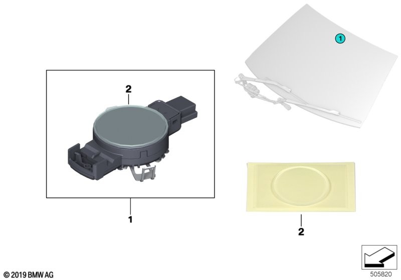 BMW Sensor regn-/ljus-/sol-/im-
