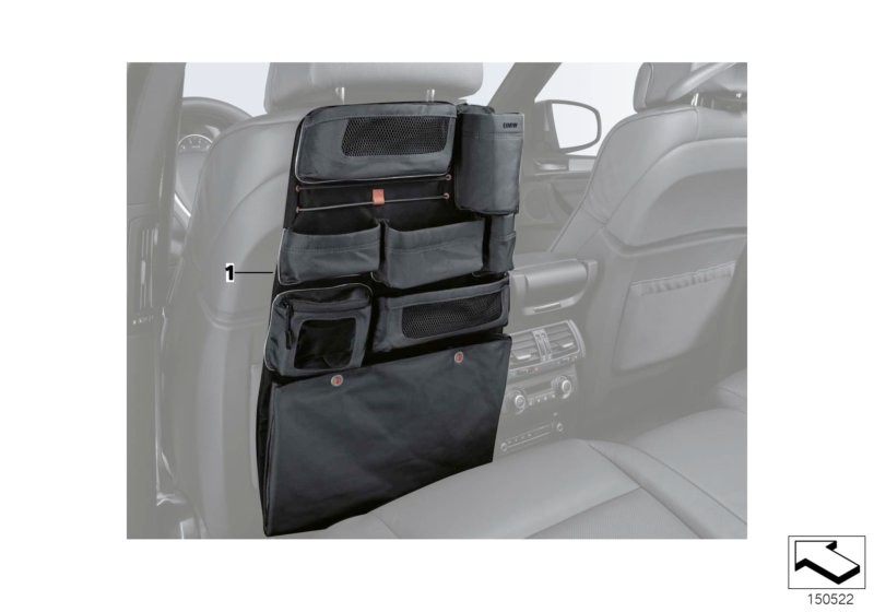 BMW ช่องเก็บของที่พนักพิง