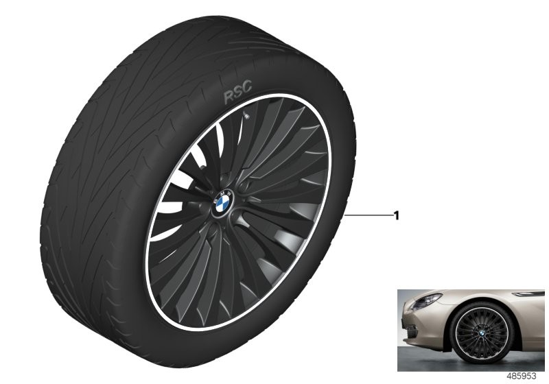 BMW BMW โมดูลไฟล้อซี่ล้อหลายซี่ 410 - 20