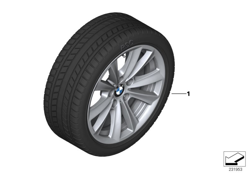 BMW ล้อและยางฤดูหนาว, ซี่ล้อตัว V, 236 - 17