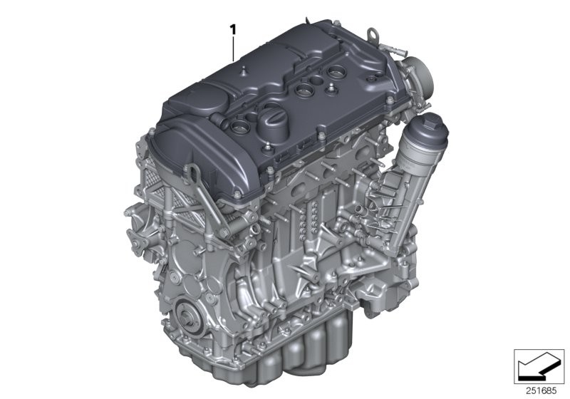 BMW เครื่องยนต์ส่วนหลัก