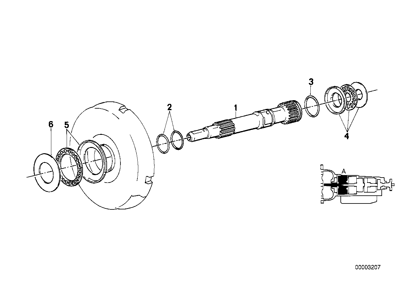 BMW เพลาขับ ZF 4HP22/24