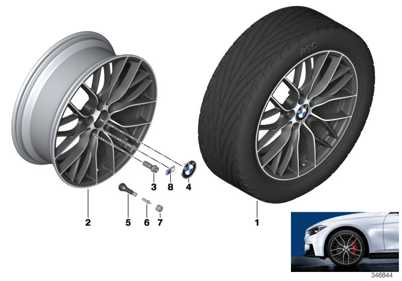 BMW ล้ออัลลอย BMW M Double Spoke 405 -20''