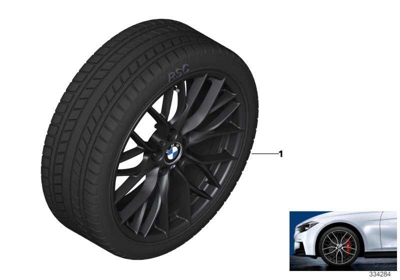 BMW Komple kış tekerleği M ç.spoke 405M-18