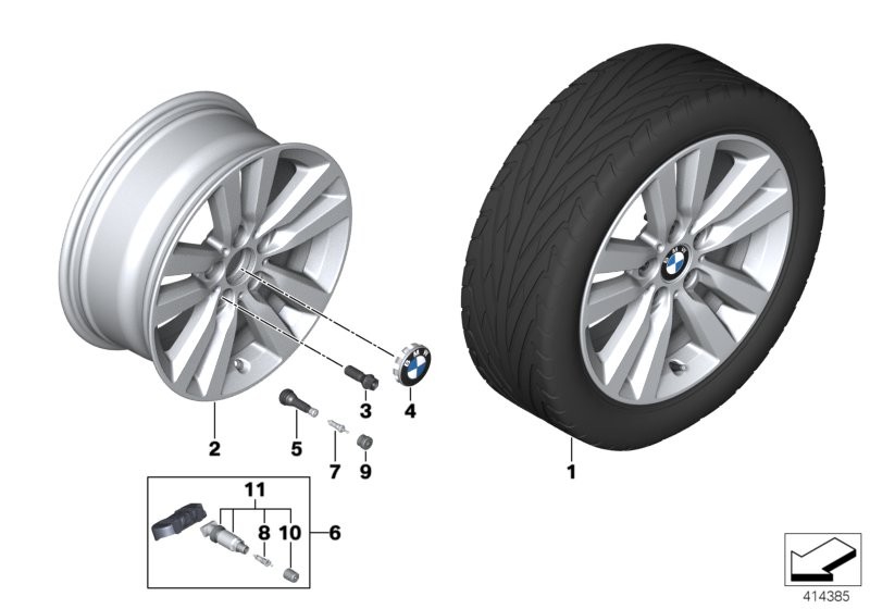 BMW BMW 轻质合金轮辋 星形轮辐 655 -17''