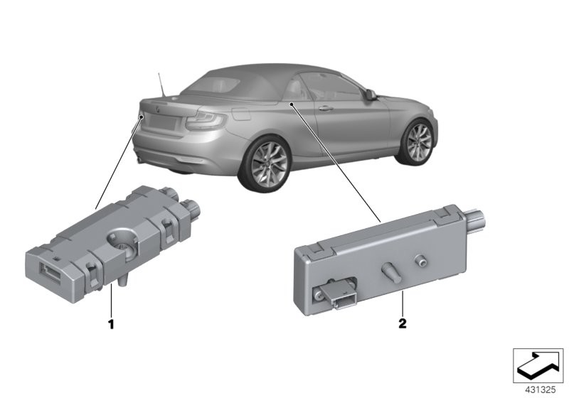 BMW 零件 天线放大器